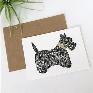 Scottie Dog Greeting Card & Envelope